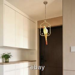 1-lamp Colored Parrot Pendant, 11 Inches, Tiffany Ceiling Pendant For Restaurant