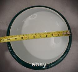 10 Fitter Emerald Green White Cased Dome Glass Short Student Lamp Light Shade