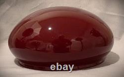 10 Fitter Ruby Red White Cased Dome Glass Short Student Lamp Light Shade