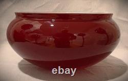 10 Fitter Ruby Red White Cased Dome Glass Short Student Lamp Light Shade