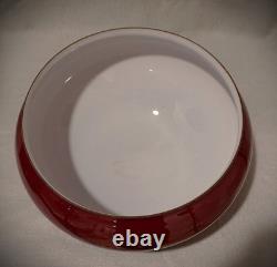 10 Fitter Ruby Red White Cased Dome Glass Short Student Lamp Light Shade