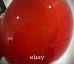10 Fitter Ruby Red White Cased Dome Glass Short Student Lamp Light Shade