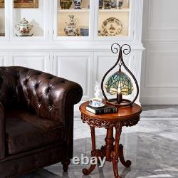 11''Single Head Creative Glass Lamp, Blue Dragonfly Table Lamp, Tiffany New Lamp