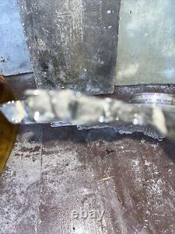 12 DECO GLASS SHADE Starburst / Sunburst / Ice Crystals, 2 1/4 fitter VINTAGE