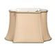 12 Vintage Gold Premium Oblong Shantung Lampshade