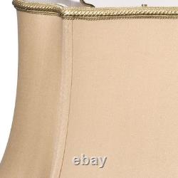 12 Vintage Gold Premium Oblong Shantung Lampshade
