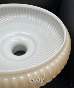 13.75 Embossed Nu-Gold Torchiere Floor Lamp Shade Art Deco Glass 2.75 Fitter