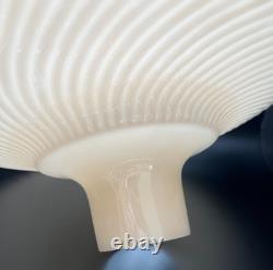 13.75 Embossed Nu-Gold Torchiere Floor Lamp Shade Art Deco Glass 2.75 Fitter