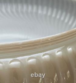 13.75 Embossed Nu-Gold Torchiere Floor Lamp Shade Art Deco Glass 2.75 Fitter