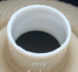 13.75 Embossed Nu-Gold Torchiere Floor Lamp Shade Art Deco Glass 2.75 Fitter