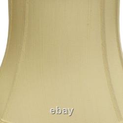 13 Antique White Reversed Oval Monay Shantung Lampshade