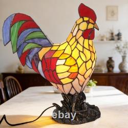 13inch tiffany Rooster Shaped Desk Lamp, Home Decoration Lamp, Bedroom/office Lamp