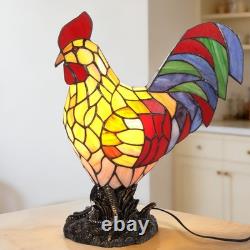 13inch tiffany Rooster Shaped Desk Lamp, Home Decoration Lamp, Bedroom/office Lamp