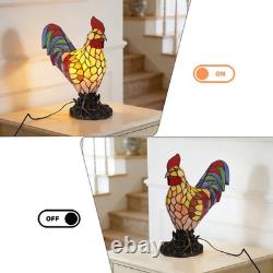 13inch tiffany Rooster Shaped Desk Lamp, Home Decoration Lamp, Bedroom/office Lamp