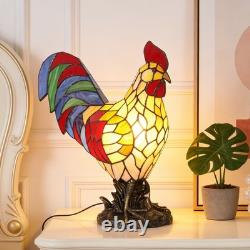 13inch tiffany Rooster Shaped Desk Lamp, Home Decoration Lamp, Bedroom/office Lamp