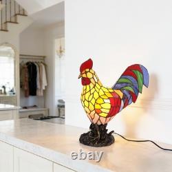 13inch tiffany Rooster Shaped Desk Lamp, Home Decoration Lamp, Bedroom/office Lamp