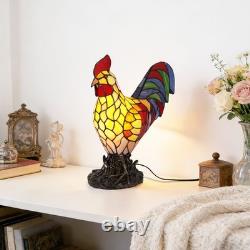 13inch tiffany Rooster Shaped Desk Lamp, Home Decoration Lamp, Bedroom/office Lamp