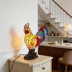 13inch tiffany Rooster Shaped Desk Lamp, Home Decoration Lamp, Bedroom/office Lamp