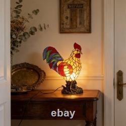 13inch tiffany Rooster Shaped Desk Lamp, Home Decoration Lamp, Bedroom/office Lamp