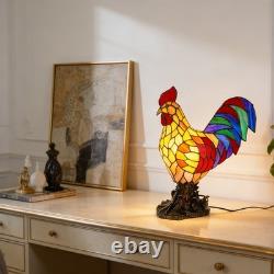 13inch tiffany Rooster Shaped Desk Lamp, Home Decoration Lamp, Bedroom/office Lamp