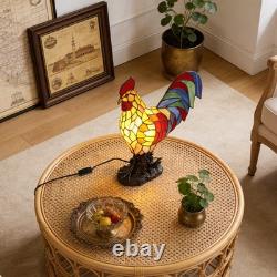 13inch tiffany Rooster Shaped Desk Lamp, Home Decoration Lamp, Bedroom/office Lamp
