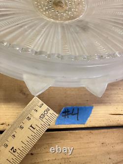 14 Vintage Art Deco Sunflower Light Fixture Ceiling Shade Frosted Glass #4