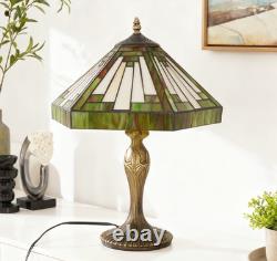 15 In Single Head Retro Book Table Lamp, Polygonal Tiffany Desk Lamp, New Light