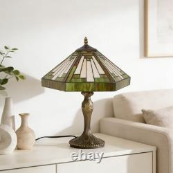 15 In Single Head Retro Book Table Lamp, Polygonal Tiffany Desk Lamp, New Light