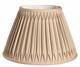 16 Vintage Gold Slanted Bell Smocked Shantung Lampshade