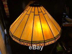 16 Vintage Tiffany Style Stained Glass Lamp Shade # 5
