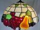 16 Vtg Art & Craft Slag Stained Glass Table Lamp Shade Tiffany Style (fruit)