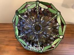 18 Stained Glass Vintage Drop Head Dragonfly Table Lamp Shade-Last One