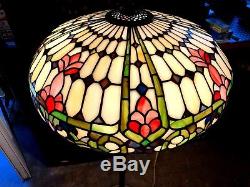 18 Vintage Tiffany Style Stained Glass Lamp Shade # 4
