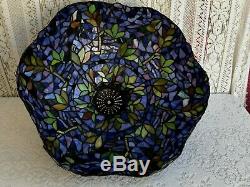 19 Vintage Tiffany Style Wisteria Stained Glass Lamp Shade
