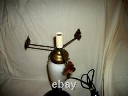 1920s French Art Glass Lamp Base Handblown Signed Le Verre Francais Bronze