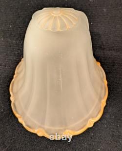 1930s Art Deco Art Glass Slip Shades Set of 3