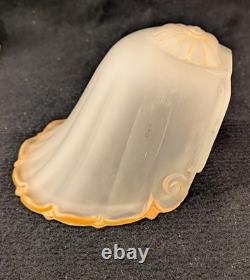 1930s Art Deco Art Glass Slip Shades Set of 3