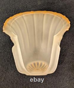 1930s Art Deco Art Glass Slip Shades Set of 3