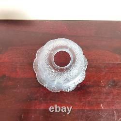 1930s Vintage Clear Glass Unique Design Lamp Shade Old Decorative Collectible