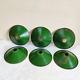 1950 Vintage Iron Green Paint Electric Lamp Shade Lighting Collectible 6 Pcs E12