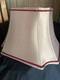 1950 Vintage Rare Lamp Shade, Gold And Royal Red Ribbon Trim Large