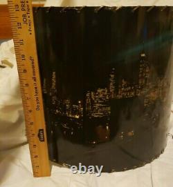 1960S Vintage Lampshade New York Cityscape Gorgeous Extremely Rare