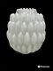 2- Antique Frosted Glass Shade Victorian Scallop Chandelier Pendant Sconce Light