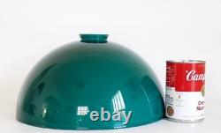 (2) Antique Oringinal Cased Green Emeralite Table Desk Lamp Dome Shade