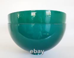 (2) Antique Oringinal Cased Green Emeralite Table Desk Lamp Dome Shade