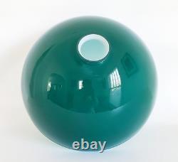 (2) Antique Oringinal Cased Green Emeralite Table Desk Lamp Dome Shade