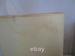 2 MCM Vtg Tapered Drum Lamp Shades 23 Tall Fabric Gold Trim Hollywood Regency