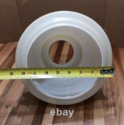 2 VINTAGE HURRICANE LAMP SHADES (GWTW) Abigail Adams MILK Glass HAND PAINTED