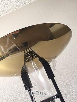 2 Vintage Mackintosh Lamps with gold shades circa 1980