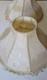 2 Vintage Victorian Floral Brocade Off White Satin Lamp Shade With Fringe 17x11